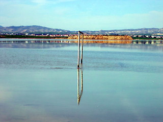 Image showing Goal post. Larnaca. Cyprus