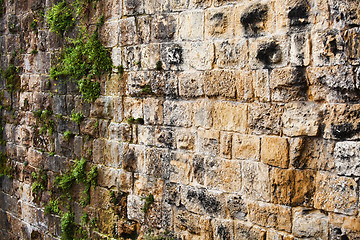 Image showing stone wall background with lots of texture