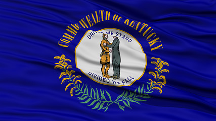 Image showing Closeup Kentucky Flag, USA state