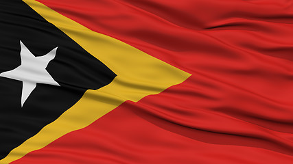 Image showing Closeup East Timor Flag