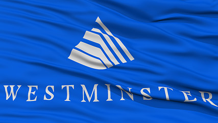 Image showing Closeup of Westminster City Flag