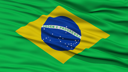 Image showing Closeup Brazil Flag