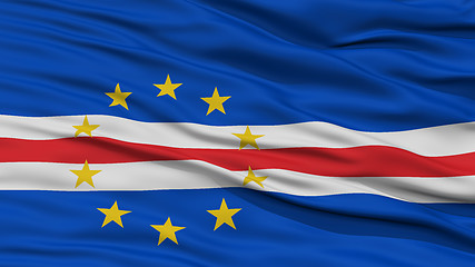 Image showing Closeup Cape Verde Flag