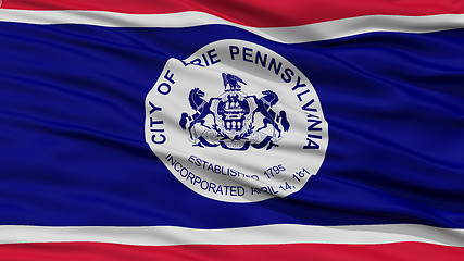 Image showing Closeup of Erie Flag Flag