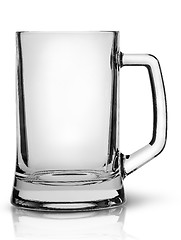 Image showing In front empty beer mug