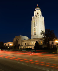 Image showing Lincoln Nebraska Capital Building Government Dome Architecture