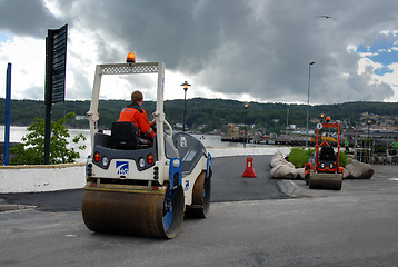 Image showing Roller / Asphalt work