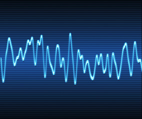 Image showing electronic sine sound wave