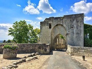 Image showing Stone arch in Saint-Emilion, France