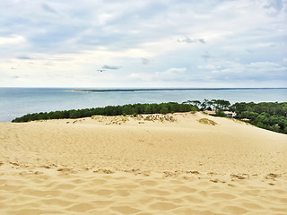 Image showing View from Dune of Pilat, France