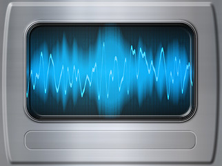 Image showing sound wave metal