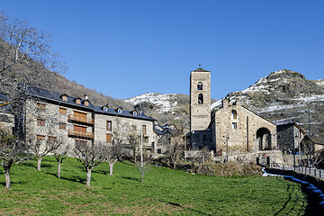 Image showing Roman Church of the Nativity of the Mother of God of Durro (Catalonia - Spain).