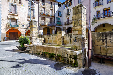Image showing Source of the square of the village, in Talarn Spain