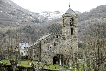 Image showing  Roman Church of Sant Feliu in Barruera, Catalonia - Spain. 