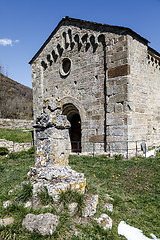 Image showing Roman Church of Santa Maria de la Asuncion in Coll Catalonia - Spain