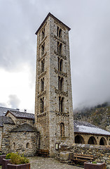 Image showing Roman Church of  Santa Eulalia in Erill la Vall, in the Boi Valley,Catalonia - Spain