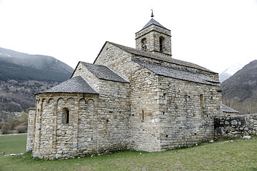 Image showing  Roman Church of Sant Feliu in Barruera, Catalonia - Spain. 