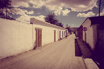 Image showing Street in San Pedro de Atacama, Chile
