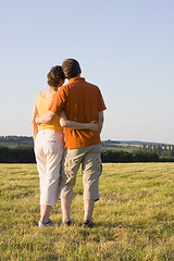 Image showing Couple in a meadow