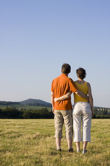 Image showing Couple in a meadow