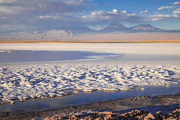 Image showing Laguna Tebinquinche landscape in San Pedro de Atacama, Chile