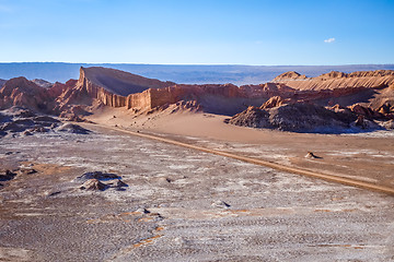 Image showing Valle de la Luna in San Pedro de Atacama, Chile