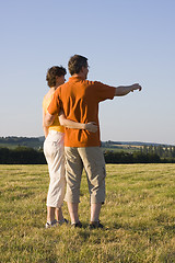 Image showing Couple in a meadow