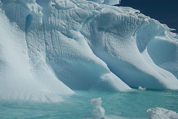 Image showing Beautiful view of icebergs in Antarctica