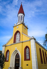 Image showing Papeete city Cathedral, Tahiti island