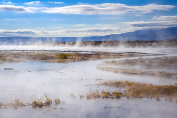 Image showing Lake in sol de manana geothermal field, sud Lipez reserva, Boliv