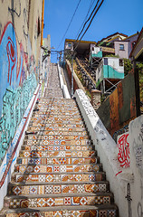 Image showing Vintage lift in Valparaiso, Chile