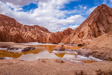 Image showing Valle de la muerte in San Pedro de Atacama, Chile