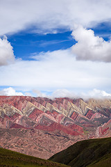 Image showing Serranias del Hornocal, colored mountains, Argentina