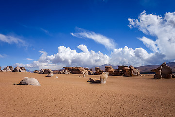 Image showing Siloli desert in sud Lipez reserva, Bolivia