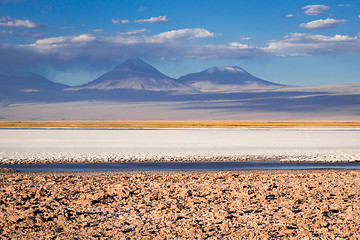 Image showing Laguna Tebinquinche landscape in San Pedro de Atacama, Chile