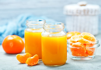 Image showing tangerines juice