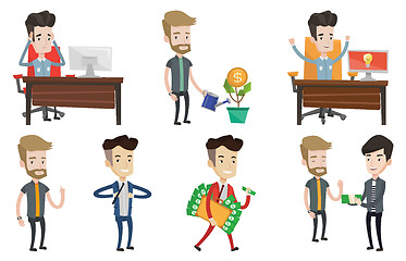 Image showing Vector set of business characters.