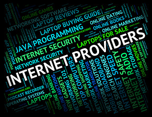 Image showing Internet Providers Shows World Wide Web And Contributor