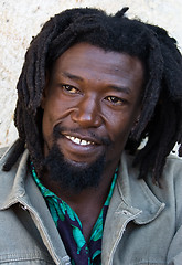 Image showing Rastafarian portrait