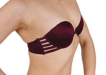 Image showing Woman closeup in bra.