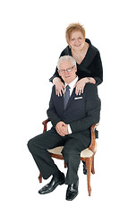 Image showing Older couple smiling.