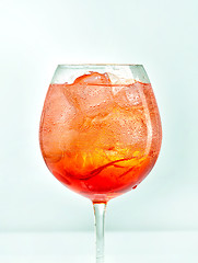Image showing Glass of aperol spritz cocktail