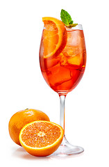 Image showing glass of aperol spritz cocktail