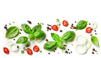 Image showing fresh herbs and spices