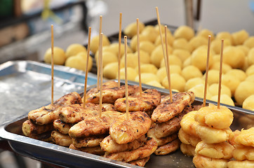 Image showing Grilled bananas in Bangkok