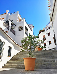 Image showing White houses of Frigiliana, Andalusia