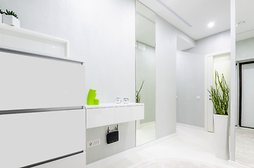 Image showing modern white apartment hallway