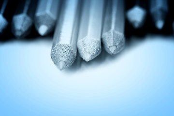 Image showing Close-up pencil.