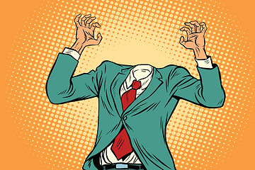 Image showing Businessman without a head