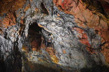 Image showing Underground cave texture closeup photo